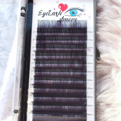 Eyelashamore long eyelash extensions 0.05 D+ 17mm 18mm 19mm MIX